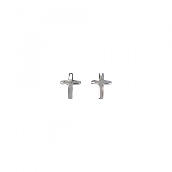 Ohrstecker - Kreuz - 925er Sterlingsilber