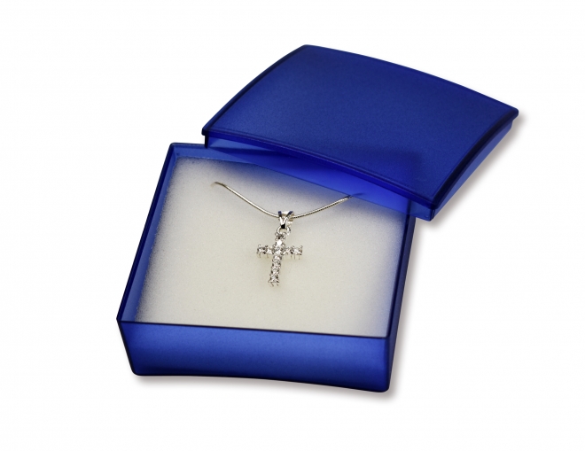 Halskette mit Anhänger "Kreuz" - 925er Sterlingsilber