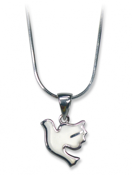 Halskette "Taube" - 925er Sterlingsilber
