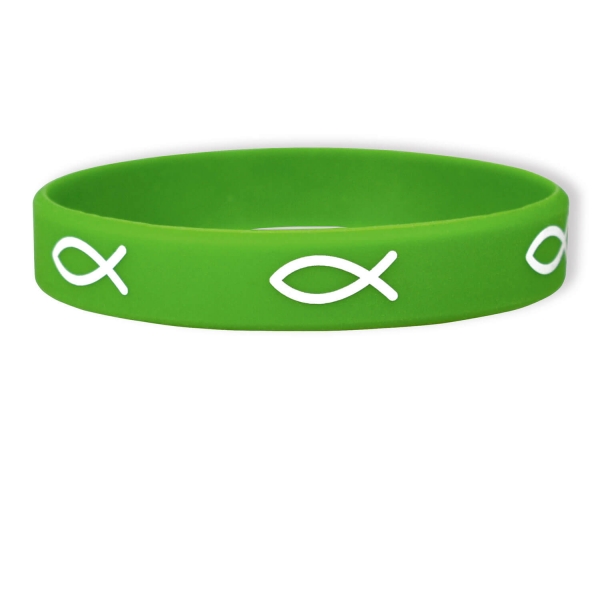 Bekenntnis-Armband "Fisch" - Grün