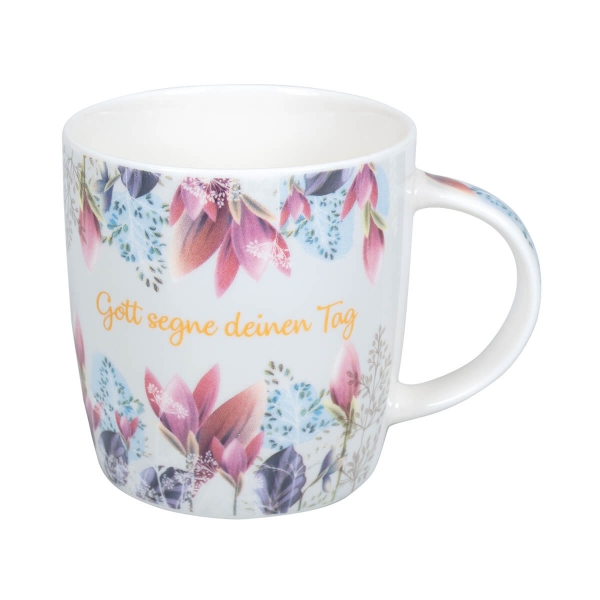 Tasse Magnolie "Gott segne deinen Tag"