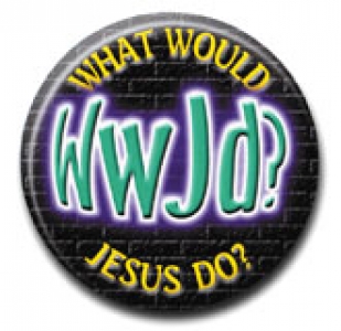 Ansteckbutton "WWJD"