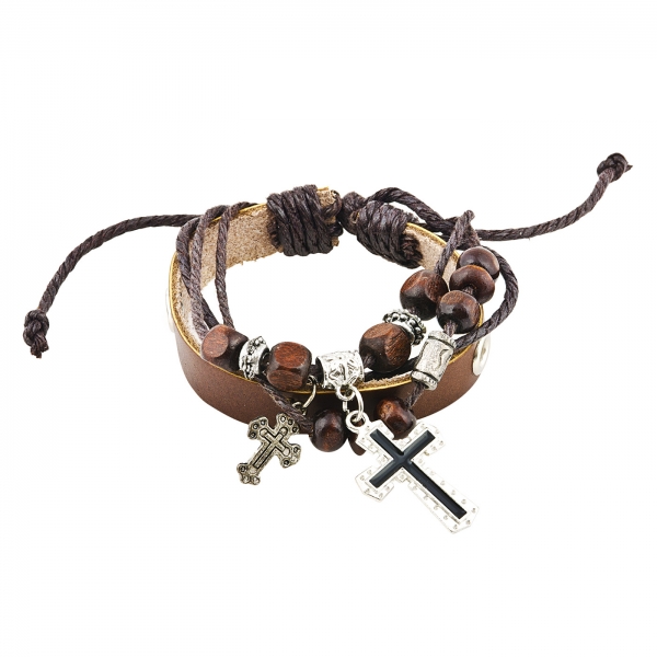 Lederarmband "Kreuz"