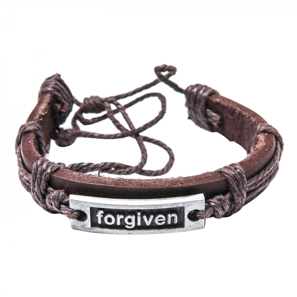 Leder-Armband "Forgiven"