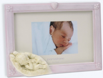 Fotorahmen "Hand mit Kind" - Rosa