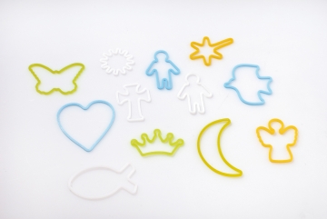 Faith Bands "Glow" - fluoreszierend (12er Pack)