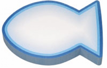 Haftnotizblock "Fisch" - blau