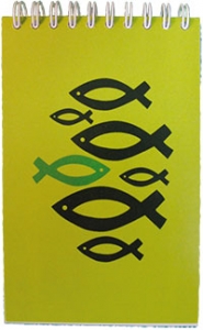 Spiralblock "Fisch" - grün