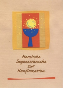 Faltkarte "Herzliche Segenswünsche zur Konfirmation"