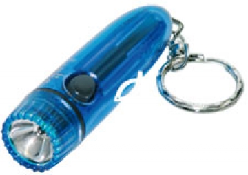 LED-Schlüsselanhänger "Fischlogo" -blau