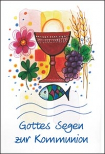 Faltkarte "Gottes Segen zur Kommunion" - Kelch