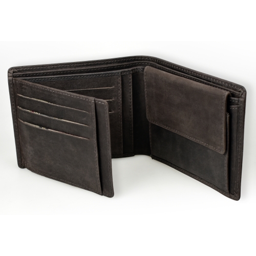 Herren-Geldbörse "Ichthys" - dunkelbraun