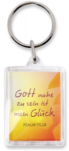 Schlüsselanhänger "Gott nahe zu sein ist mein Glück"