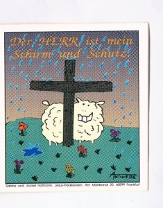 Aufkleber-Der Herr ist mein Schirm und mein Schutz