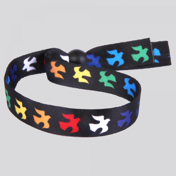 Armband "Tauben" - Regenbogenfarben