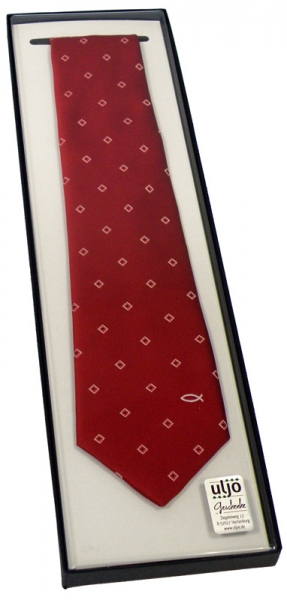 Krawatte "Fisch" - rot