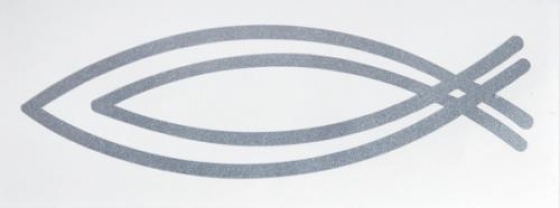 Aufkleber "Fisch" - Doppelkontur/Reflektierend/Leuchtend