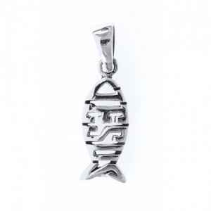 Anhänger "Jesus/Fisch" - Sterlingsilber