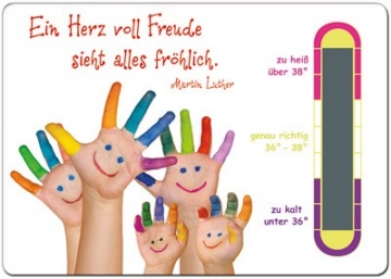 Bade-Thermometer "Ein Herz voll Freude"