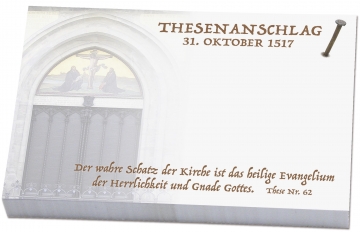 Haftnotizblock "Luther These"