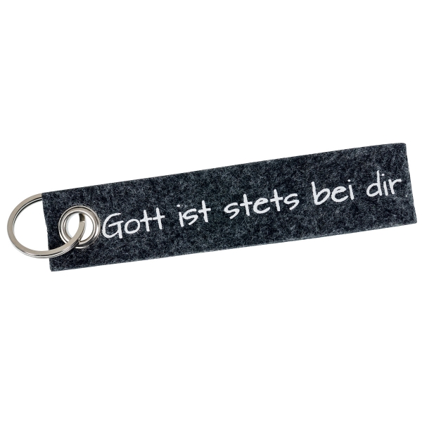 Schlüsselanhänger "Gott ist stets bei dir"