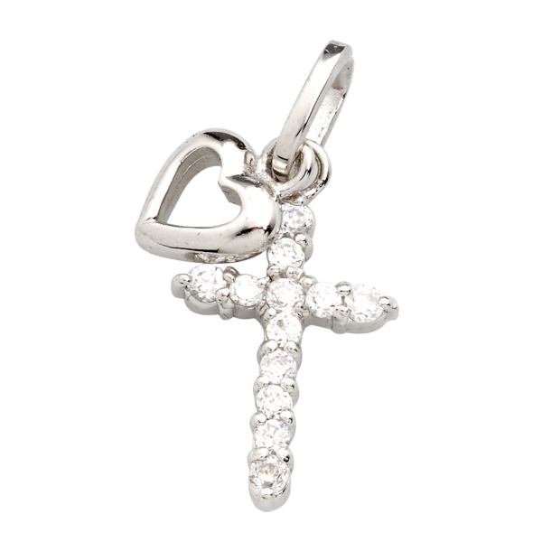 Anhänger "Kreuz/Herz"