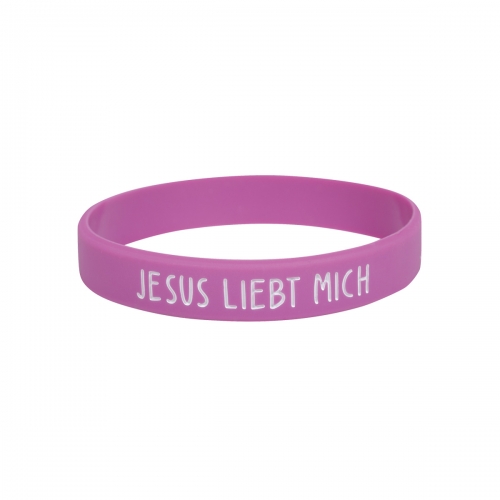 Silikon Armband "Jesus liebt mich"