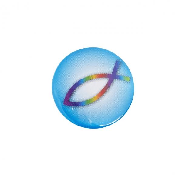Ansteckbutton "Regenbogen-Fisch"