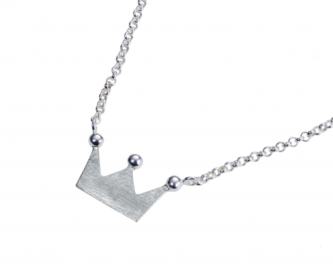 Halskette "Krone" - 925er Sterlingsilber