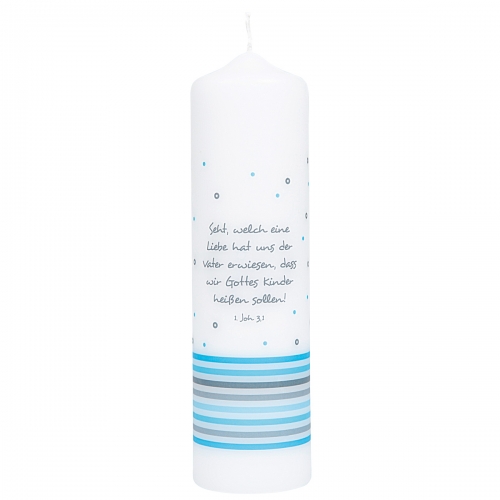 Kerze Königskind blau - Große Ausführung