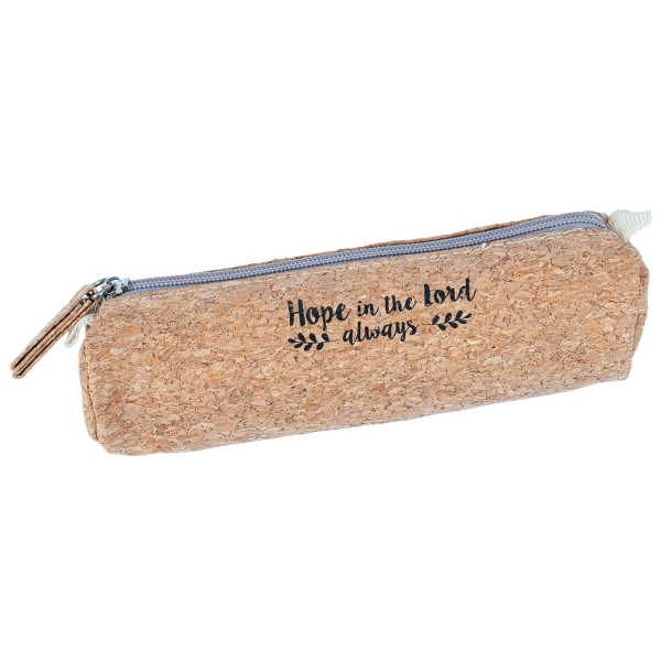 Mäppchen "Hope in the lord always" - Kork