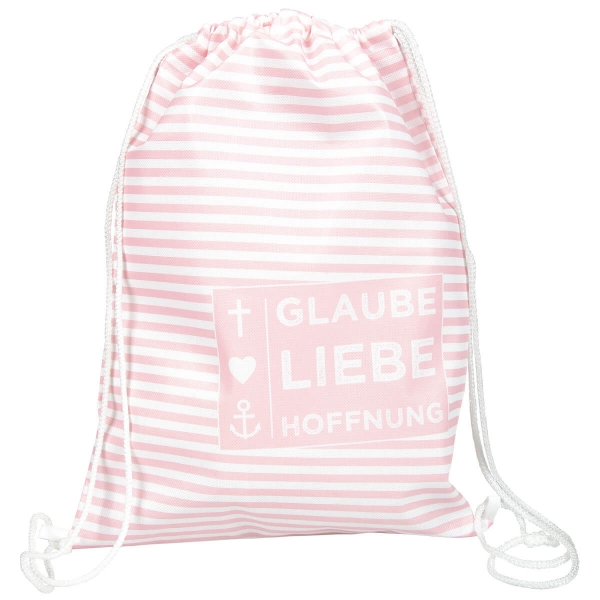Turnbeutel "Glaube Liebe Hoffnung" - B-Ware
