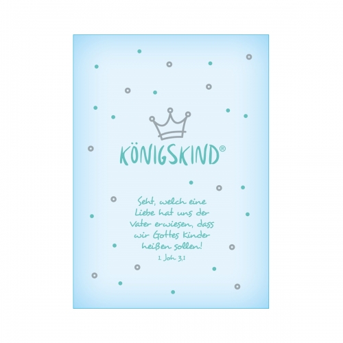 Postkarte "Königskind" - Baby