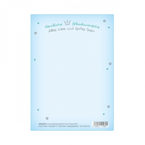 Postkarte "Königskind" - Baby