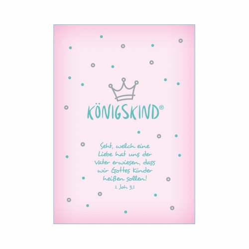 Postkarte "Königskind" - Baby