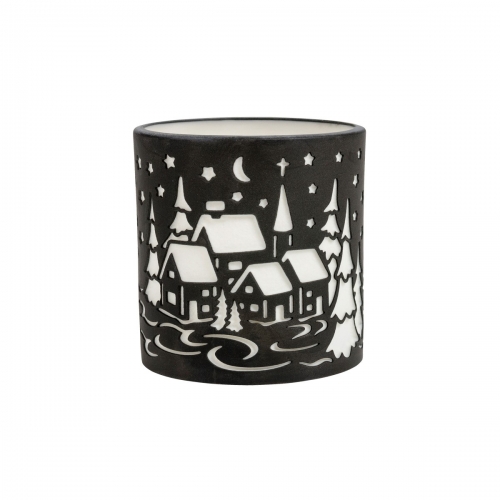 Windlicht "Winterlandschaft" - klein