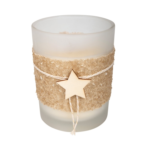 Kerzenglas "Holzstern"