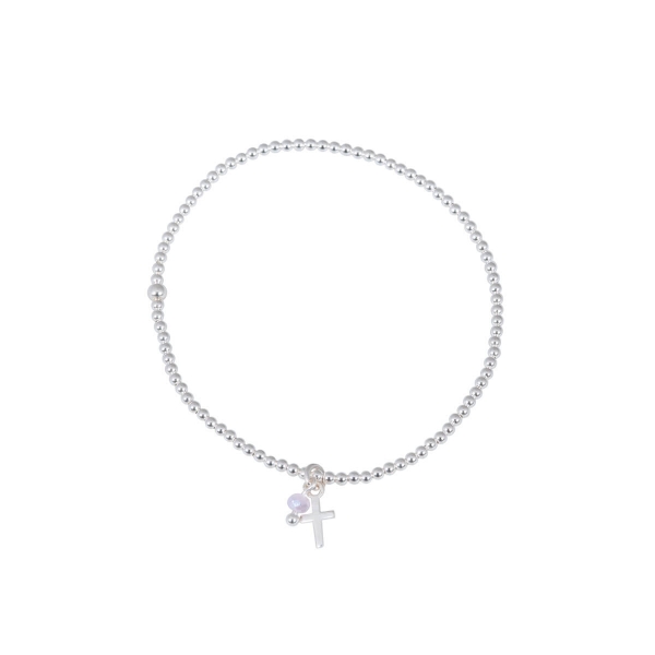 Kugelarmband "Kreuz"