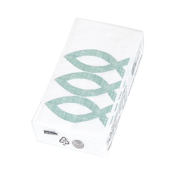Papiertaschentücher "Fisch" grün