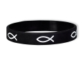 Bekenntnis-Armband "Fisch" - Schwarz