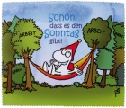 Mikrofaser-Tuch "Schön, dass es den Sonntag gibt"